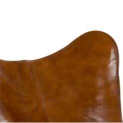 Buffalo Vlinderstoel Cognac - Leder - Bruin -Tuinstoelen Winkel 1000094338 0103