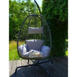 Rope Hangstoel - Wicker - Grijs 8 Rope Hangstoel - Wicker - Grijs -Tuinstoelen Winkel 1000094364 0102
