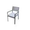 Giga Meubel Stapelbare Tuinstoel Aluminium Antraciet - Zithoogte 43cm - Stoel -Tuinstoelen Winkel 1000094795