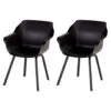 Hartman Sophie Element Dining Armstoel- Carbon Black- 2 St. 2 Hartman Sophie Element Dining Armstoel- Carbon Black- 2 St. -Tuinstoelen Winkel 1000096422