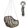 Van Der Leeden Rotan Hangstoel Fly Brown (L)66 X (B)65 X (H)49 Cm -Tuinstoelen Winkel 1000098803