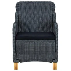 VidaXL Tuinstoelen 2 St Met Kussens Poly Rattan Donkergrijs -Tuinstoelen Winkel 14d661b47b2840ac964d3220da028e93
