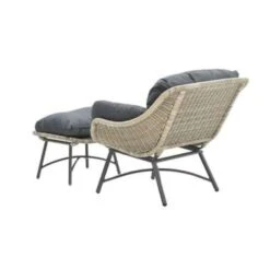 Garden Impressions Selene Relax Lounge Tuinstoel + Voetenbank - Bruin -Tuinstoelen Winkel 1871853005 0103