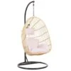 Beliani Hangstoel CASOLI - Natuurlijk Pe Rotan -Tuinstoelen Winkel 1940874158
