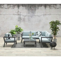 Garden Impressions San Luis Loungestoel - Mint Grijs -Tuinstoelen Winkel 1945392173 0102