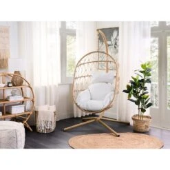 Beliani Hangstoel ADRIA - Beige Polyester 8 Beliani Hangstoel ADRIA - Beige Polyester -Tuinstoelen Winkel 33f7b3053bef41bd93efbae84d9cf149