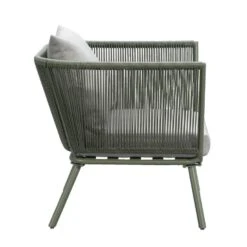 Loungestoel Almeria - Olijfgroen - 75x89x75 Cm -Tuinstoelen Winkel 50105177 0900