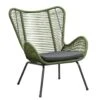 Loungefauteuil Monaco - Groen - Incl. Kussen -Tuinstoelen Winkel 50105205