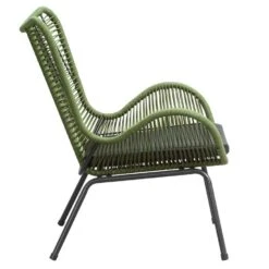 Loungefauteuil Monaco - Groen - Incl. Kussen -Tuinstoelen Winkel 50105205 8000