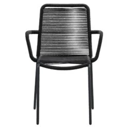 Le Sud Stapelstoel Lunas - Zwart -Tuinstoelen Winkel 50105243 0100