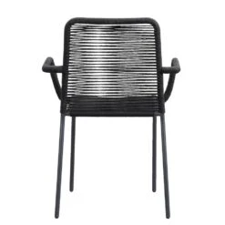 Le Sud Stapelstoel Lunas - Zwart -Tuinstoelen Winkel 50105243 0900