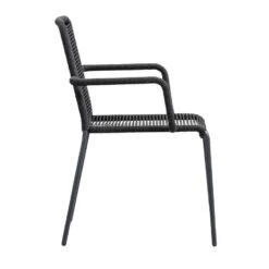 Le Sud Stapelstoel Lunas - Zwart -Tuinstoelen Winkel 50105243 8000