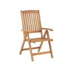 Beliani Tuinstoel JAVA - Lichte Houtkleur Acaciahout -Tuinstoelen Winkel 5097dcbecbf642faadfb89a139777273