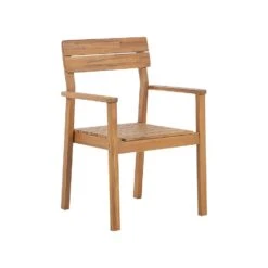 Beliani Tuinstoel FORNELLI - Lichte Houtkleur Acaciahout -Tuinstoelen Winkel 67119c091a244afb9d5f446fb574a675