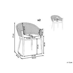 Beliani Tuinstoel MILETO - Grijs Aluminium 8 Beliani Tuinstoel MILETO - Grijs Aluminium -Tuinstoelen Winkel 7f622c8cf00b4fd9b83c6c00514f25c9