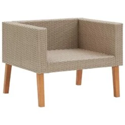 VidaXL Tuinbank Eenzits Met Kussens Poly Rattan Beige 9 VidaXL Tuinbank Eenzits Met Kussens Poly Rattan Beige -Tuinstoelen Winkel c41cb684bbf04774ac2e2b8b6728155c