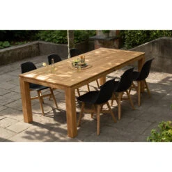 Exotan Tuinstoel Lotus - Teak/Kunststof - Zwart - Set Van 2 -Tuinstoelen Winkel cbb026c614174e3fb8b69f20903e172e