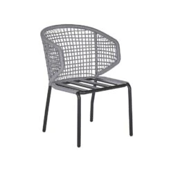 Beliani Tuinstoel PALMI - Grijs Aluminium -Tuinstoelen Winkel cc8cc76b890f4564b4f404d8c9f6ef50
