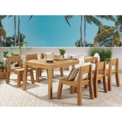 Beliani Tuinstoel LIVORNO - Lichte Houtkleur Acaciahout -Tuinstoelen Winkel e4c7abced03f4e36abe8aa8bdcfeed6c