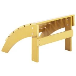 Beliani Voetenbankje ADIRONDACK - Geel Kunsthout -Tuinstoelen Winkel edc5de018d724b04806c8e551252ffed