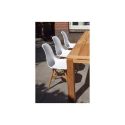 Exotan Tuinstoel Lotus - Teak/Kunststof - Wit - Set Van 2 -Tuinstoelen Winkel f4e7a7b0b2dd455eb95f3a6e706a42d9