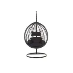 Beliani Hangstoel TOLLO - Zwart Pe Rotan 9 Beliani Hangstoel TOLLO - Zwart Pe Rotan -Tuinstoelen Winkel f73b218b0baa4e7a9c2ca4bc748f8ebd
