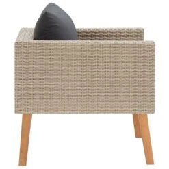 VidaXL Tuinbank Eenzits Met Kussens Poly Rattan Beige 7 VidaXL Tuinbank Eenzits Met Kussens Poly Rattan Beige -Tuinstoelen Winkel f7646ae1aa1a4464abbab74ead3fb86f
