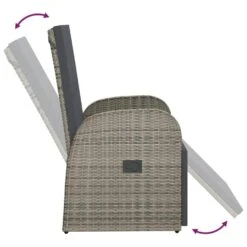 VidaXL Tuinstoel Verstelbaar Met Kussen Poly Rattan Grijs 9 VidaXL Tuinstoel Verstelbaar Met Kussen Poly Rattan Grijs -Tuinstoelen Winkel f8073a3a23934c6d99bbacd8f8a122e1